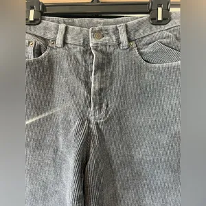 Womens Ralph Lauren Jeans Co Corduroy Pants Straight Leg Blue Gray Size 8 thumbnail 3