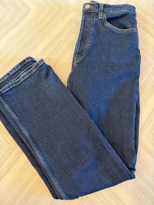 RE/DONE Dark Wash 70S Bootcut Jeans Button Fly Size 29 thumbnail 1