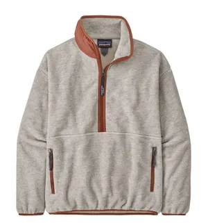 Patagonia Women’s Synchilla® Marsupial Pullover, Oatmeal Heather/Sienna, XXL thumbnail 1