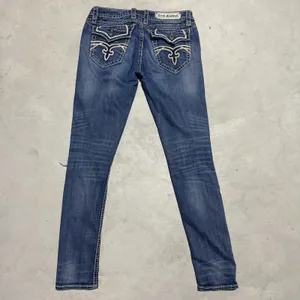 Rock Revival Kelly Skinny Women's Jeans SZ 29 Flap Pockets Boot Denim Thick thumbnail 7