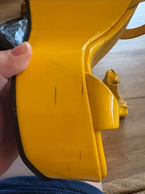 Jeffrey Campbell Bright Yellow Platform Wedge Sandals size 6.5 thumbnail 9