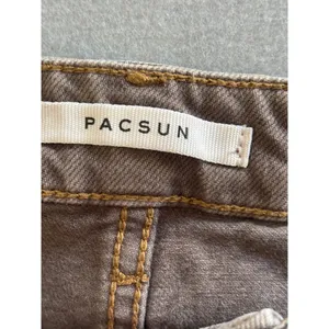 PacSun 90s Boyfriend Jeans 24‎ Brown High Rise Relaxed Straight Leg Denim thumbnail 4