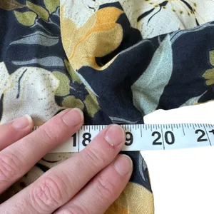 Anthropologie Floral Mini Dress Yellow Green thumbnail 10
