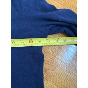 Ralph Lauren Sport Navy Blue‎ Merino Wool Cashmere V-Neck Sweater Womens Large thumbnail 5