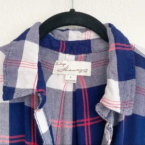 Vintage Havana Americana Plaid Fly Back Shirt Size Large thumbnail 4