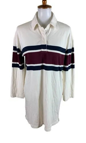 Abercrombie‎ & Fitch Rugby Polo Dress Small White Striped Preppy Tennis Y2K thumbnail 1