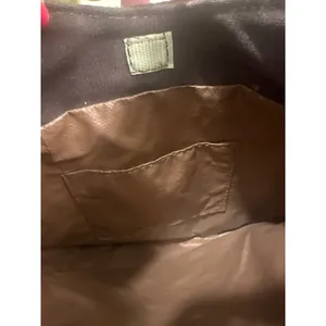 FS Originals Brown Canvas Hobo Shoulder Bag With Tan handmade Accents VTG purse thumbnail 5