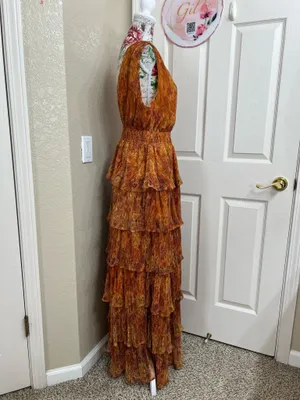 Flying Tomato Sleeveless Tiered Floral Maxi Dress thumbnail 3