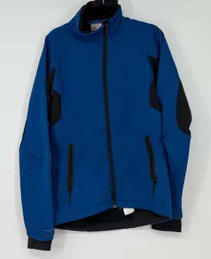 Salomon Womens Blue Black Softshell Full Zip Hiking‎ Jacket Small S/P thumbnail 1