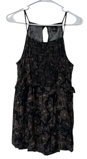 TORRID Size 00 Tiered Babydoll‎ Spaghetti Strap Tank Top Rayon Beach Vacation thumbnail 1