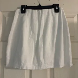 Abercrombie, white linen skirt thumbnail 1