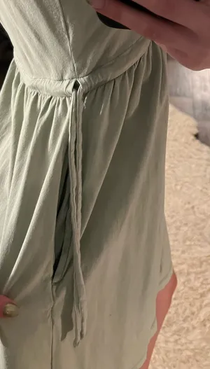 Target Sage green drawstring dress thumbnail 4