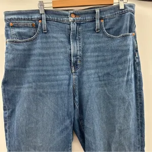 Madewell The Perfect Vintage Jeans in Barnwell Wash‎ Sz 33 Style M6298 Mom 90s thumbnail 4