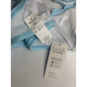 Cupshe Maternity Scalloped Bikini Set Light Blue Dark Blue Size M DKA12C4J002ST‎ thumbnail 5