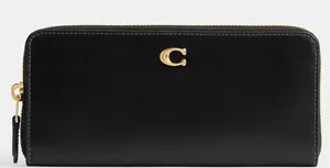 COACH Smooth Leather Essential Slim Accordion Zip Wallet thumbnail 1