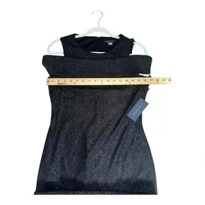 Tommy Hilfiger Black Cold‎ Shoulder Sheath Dress, Size 6 thumbnail 6
