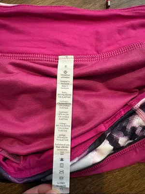 lululemon Size 8 Run Speed Shorts Raspberry Blooming Pixie Print thumbnail 5