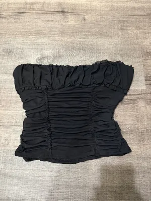 FREE PEOPLE Scottie Solid Tube Top in Black thumbnail 2