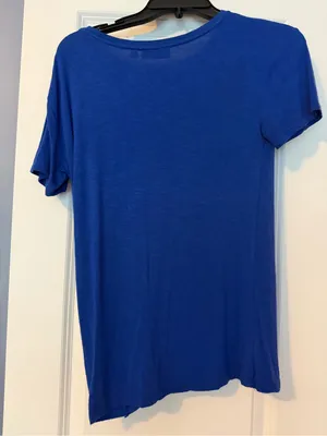 Blue tie front top thumbnail 2