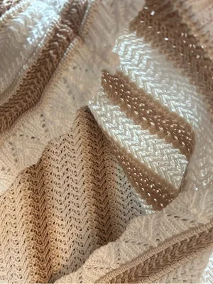 Madden NYC knit cloud dancer crochet beachy shorts Size XXXL thumbnail 6