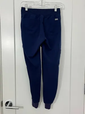FIGS XXS Navy Blue Jogger Drawstring Scrubs Pants with Pockets thumbnail 5