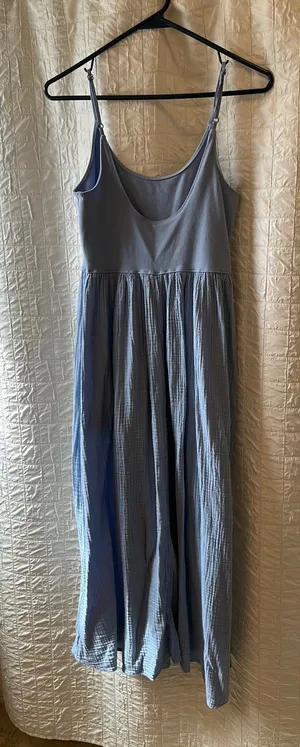 Aerie Sundress Small like new pale blue color with gauzy bottom thumbnail 1