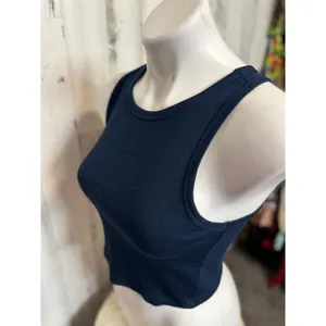 Navy blue tank top Blue Size M thumbnail 5