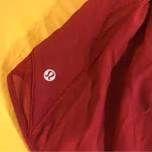 Lululemon Deep Rouge Red Athletic Mesh Short Hotty Hot Shorts 4” thumbnail 8