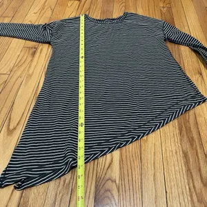 Lululemon To The Point Long Sleeve Modern Stripe Heathered Black‎ White thumbnail 7