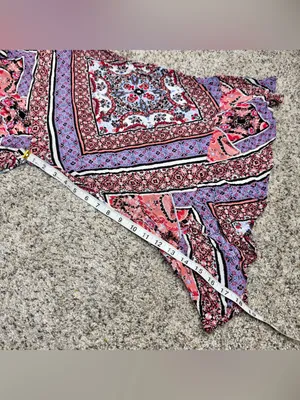 Cotton Candy LA Floral Paisley Spaghetti Strap Cropped Wide Leg Jumpsuit Small S thumbnail 10