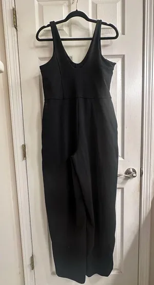 Zella Black Sheath Jumpsuit Sleeveless Scoop Neck thumbnail 1