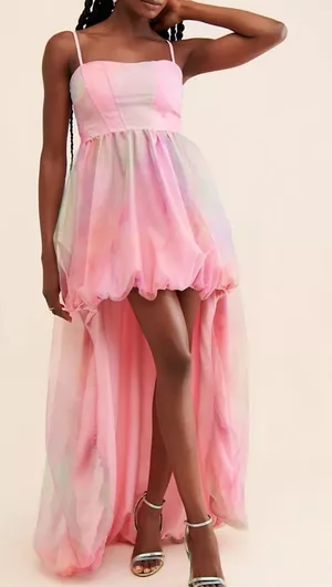 Hutch Anthropologie Rainbow Tulle Pixie Gown High Low Party Dress Size 10 thumbnail 1