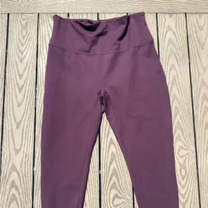 Spanx micro rib knit control top skimmer leggings purple 2X thumbnail 3