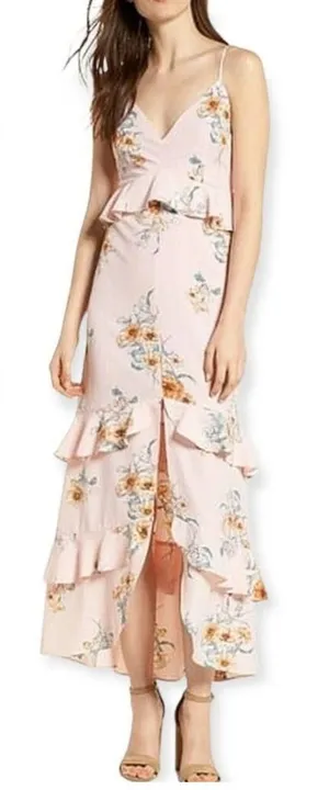 Lush Clothing Pink‎ Sundress with Spaghetti Straps and V-Neckline thumbnail 1