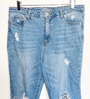 Wild Fable High Rise Kick Flare Distressed Raw Hem Jeans thumbnail 1