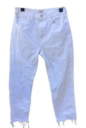 528. Citizens of humanity Daphne crop organic cotton jeans size 28 thumbnail 1