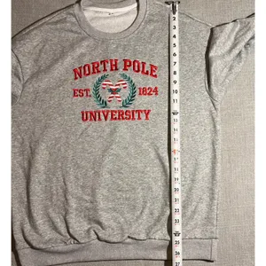 North Pole University‎ Sweatshirt Women's Size M Grey Pullover Long Sleeve thumbnail 5