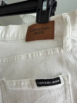 Calvin Klein Jeans White High Rise Denim Shorts Size 8 Classic Summer thumbnail 6
