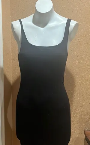 Zara black midi dress thumbnail 1
