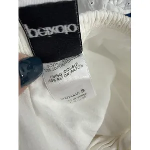 Peixoto Revolve Valentina White Swiss Dot Tiered High Slit Maxi Skirt Small thumbnail 8