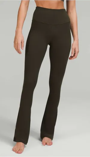 Lululemon‎ Align High-Rise Mini Flare Pant Dark Olive Womens Size 8 thumbnail 1