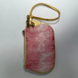 Y2K Coach Madison Op Art Pink Yellow Ombré Mini Wristlet 2009 Patent Leather thumbnail 5