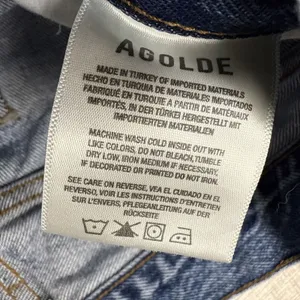 Agolde denim button fly‎ raw hem Ripley jeans size 24 thumbnail 4