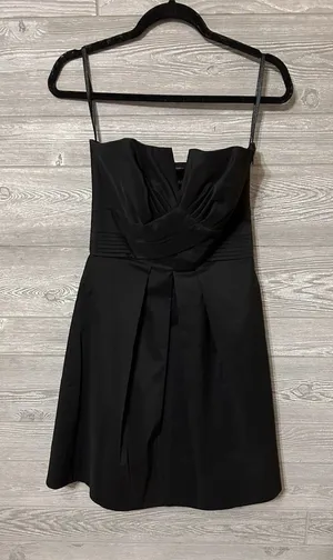 White House Black Market Strapless Pleated Mini‎ Formal Dress Size 4 thumbnail 1