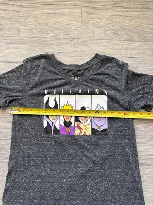 Disney Black Short Sleeve Villains Graphic Tee with Purple & Yellow Accents thumbnail 3