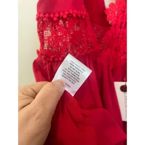 Jetset Diaries Grazie Red Lace Mini Dress XS NWT Backless‎ Scallop Party thumbnail 10