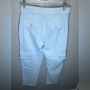 Aritzia Wilfred Free Baby Blue Modern Cargo Straight Leg Pants‎ Size 4 thumbnail 2