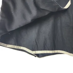 Scoop Black White Trim Linen Blend Side Zip Wrap Casual Skort Size Small 4-6 thumbnail 2