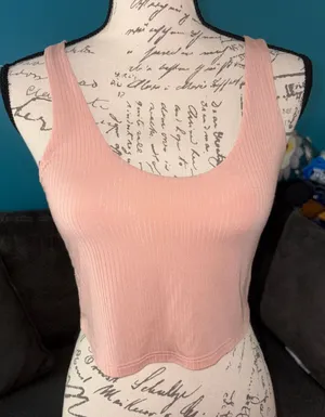 🎉4 for $20 Aerie Ribbed Cropped Tank, Medium thumbnail 1