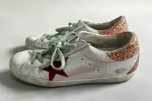 GOLDEN GOOSE Women’s Glitter Superstar Sneakers Size US 10 / 40 thumbnail 1